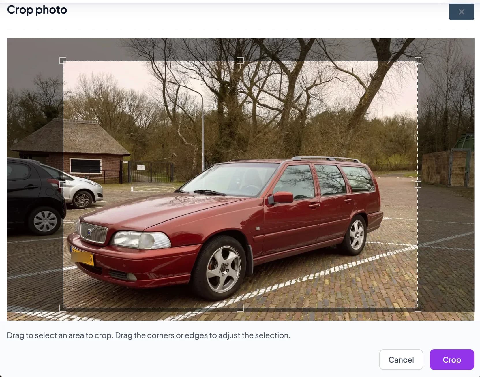 Fine-tune your photos with the new crop tool